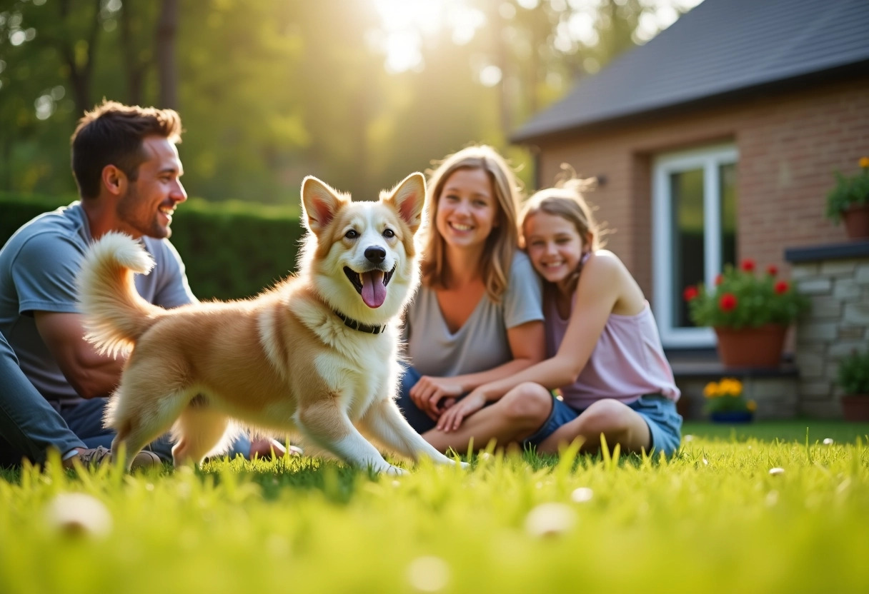 chien famille