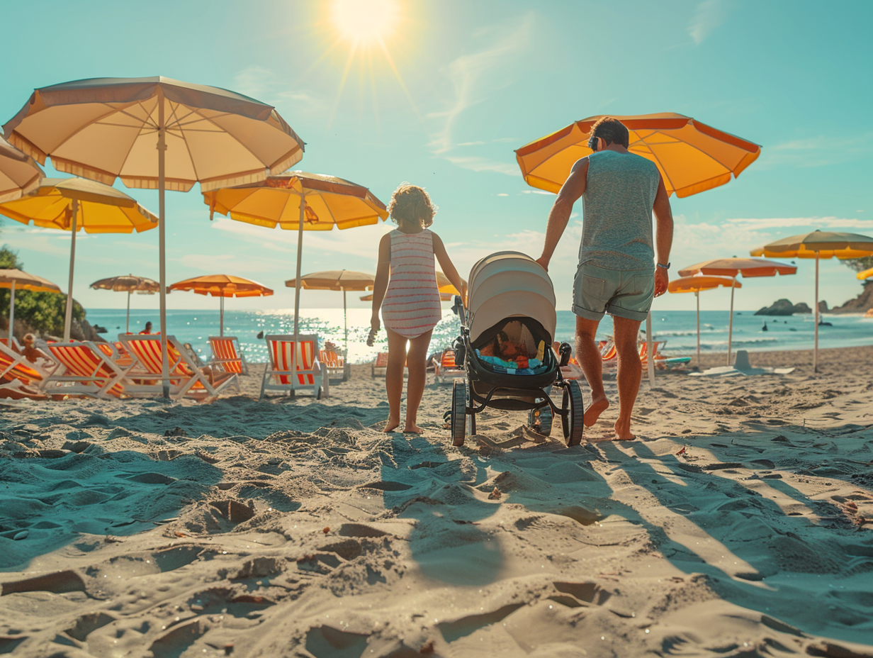 Choix de poussette pour la plage : critères et modèles recommandés