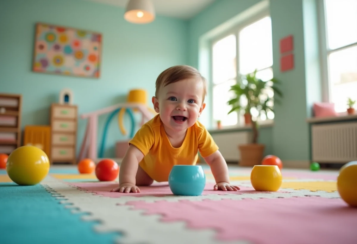 Parcours motricité bébé : les étapes clés pour une progression optimale