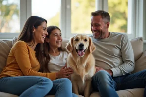 L’impact de Bonnie, chien de famille à Blois, sur la dynamique familiale